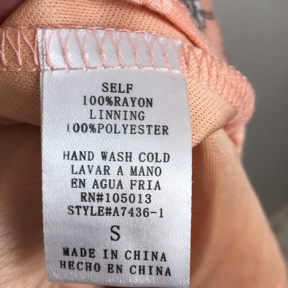 Altar’d State Peach Daisy Floral Sun Dress Small - Picture 6 of 6